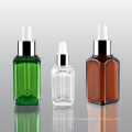 20ml 30ml 40ml empty square plastic serum bottles in stock new design ready to ship acrylic dropper bottles for essence oil